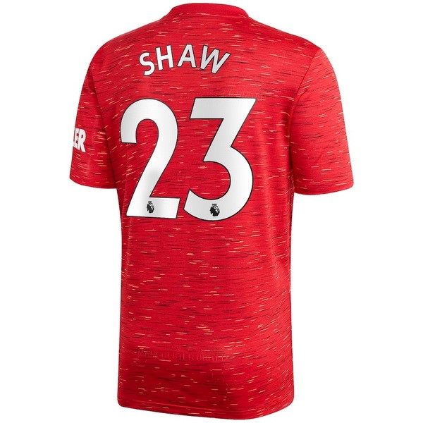 Maglia Manchester United NO.23 Shaw Prima 20/21 Rosso